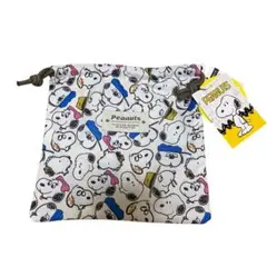 【新品】スヌーピー 巾着 入学 入園 小物入れ ポーチ PEANUTS