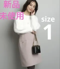 JUSGLITTY バリエーションボタンディティールスカート　台形スカート