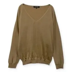 【 ロートレアモン】ニット セーター 薄手 上品 ブラウン size 38