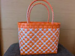 プラカゴバッグ 白✕ネイビー✕ピンク✕灰 など2点 - メルカリ