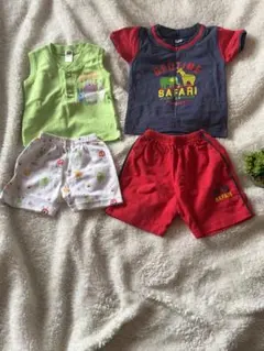 Tango ベッドタイムサファリ 半袖Tシャツとショートパンツセット
