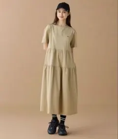 ラコステ/ワンピース/ティアード切り替え/ドレス/マキシ丈/LACOSTEのサムネイル
