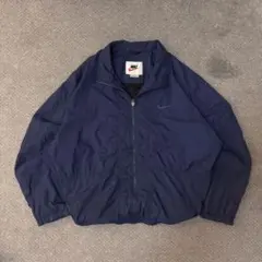 90s NIKE ナイロンジャケット　ドローコード付き　oldnike