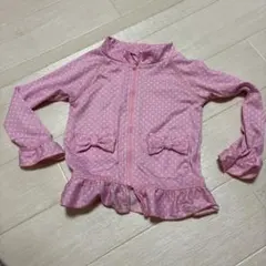 ピンク 水玉模様 ラッシュガード