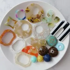 ハンドメイド用 アクリルパーツ チャーム ビーズ まとめ売り