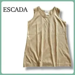 ESCADA エスカーダ ノースリーブニット 上品 エレガント ベージュのサムネイル