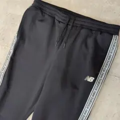 XLsize New Balance ジャージ パンツ ブラック ロゴテープ