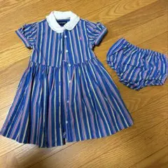 ラルフローレン　ワンピース　ストライプ　90/24M