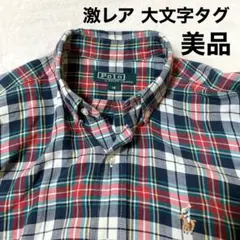 Polo by RALPH LAUREN 長袖ボタンダウン 激レア 大文字タグ