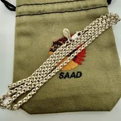美品　SAAD 細角チェーン　約50センチ 美品 SAAD SV細角チェーン 50センチ 2.5mm幅 - メルカリ