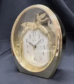 【動作確認済】SEIKO セイコー　鳩　QUARTZ 置き時計 クォーツのサムネイル