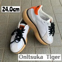 Onitsuka Tiger DELECITY 24.0cm ホワイト/オレンジ