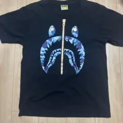 A BATHING APE Tシャツ M 黒 シャークデザイン