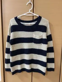 ショコラフィネローブ　ボーダー　ニット　セーター