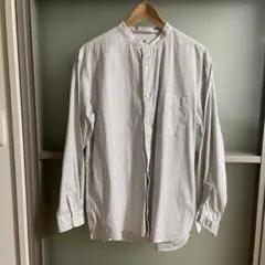 ユニクロストライプ長袖シャツ