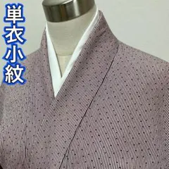 ◎KN2741 単衣 小紋 身丈148.5cm 正絹 単衣着物