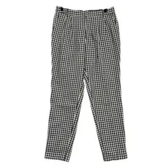 アースミュージックアンドエコロジー　チェック クロップドパンツ　美品　Wゴム