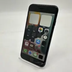 iPhone SE2 128GB ブラック MHGT3J/ 82% 画面背面割れ