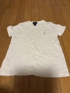 週末限定お値下げ！PoloRalpLauren ホワイト Tシャツ　難ありです。のサムネイル