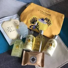 新品未使用 ロクシタン アメニティ シトラスヴァーベナセット 非売品ポーチ付8点