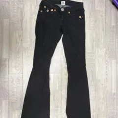 TRUE RELIGION ブーツカットデニム 黒26インチフレア Y2kのサムネイル