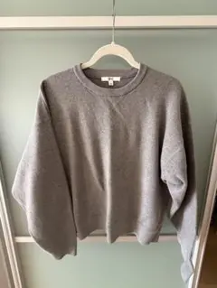 UNIQLOグレー クルーネック トレーナー Lサイズ
