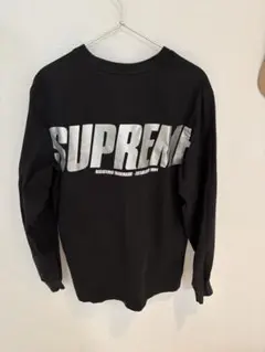 SUPREME ブラック ロングスリーブ Tシャツ