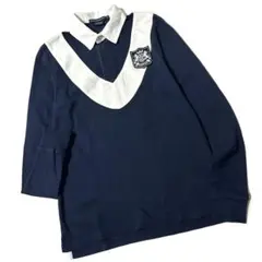 【美品】ラルフローレンスポーツ　長袖　ポロシャツ　ラガーシャツ　コットン　M