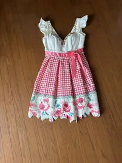 ☆リズリサLIZLISA☆ストロベリーギンガムチェックワンピース☆新品