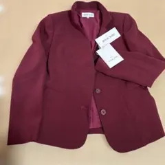 HANAEMORI バーガンディ テーラードジャケット 40