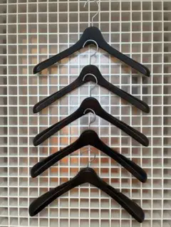 皇*ン様 美品ナカタハンガー5本セットダークブラウン - メルカリ