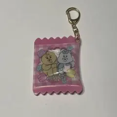 んぽちゃむ シャカシャカキーホルダー ピンク