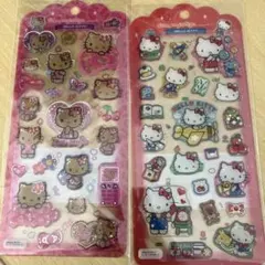 キティ　シール　サンリオ　日焼け　ドロップジュエリー　ギャル　2枚セット