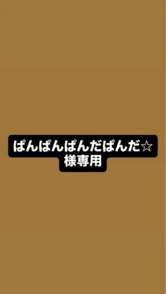 ぱんぱんぱんだぱんだ☆様専用