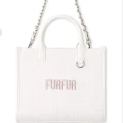 FURFUR ツイードロゴトートバッグ LPNKのサムネイル