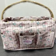 新品♡マイメロ　マイメロディ　仕切り付き収納ケース　収納ボックス　ピンク　いちご
