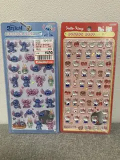 スティッチボンボンドロップシール　キティボンボンドロップシールミニ