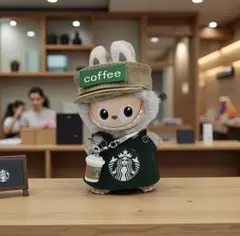 labubuイニシャルラブブ専用ぬい服4点セット
