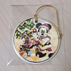 【美品】ウォルトディズニーワールド サンタミッキー クリスマスオーナメント陶器製