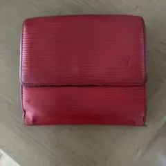 レッド 三つ折り財布、ルイヴィトン