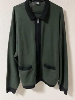 FREAKS STORE ダークグリーン ジップアップカーディガン Sサイズ