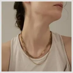 チェーンネックレス 2本セット サージカルステンレス 316L