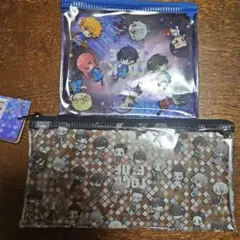 ブルーロック　ミニフラットポーチ　スリムポーチ