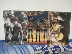 進撃の巨人 ポストカード　エレン　ミカサ　アルミン