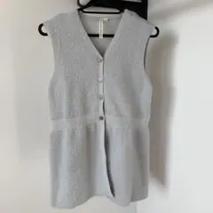 しまむらHK WORKS LONDON グレー ニットベスト M