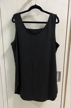 新品★レプシィム★リブ素材ロング丈ノースリーブタンクトップ★ブラック★フリーのサムネイル