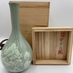 趙奉洙 作】青磁 壺 花器 趙京民俗陶芸研究院 - メルカリ