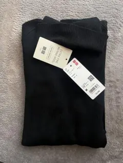 UNIQLO メリノリブタートルネックセーター　ブラック　M