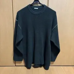 GU クルーネックセーター XL ダークグリーン