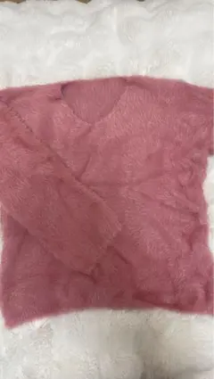 【即日発送】【新品未使用】シャギーニット ピンク